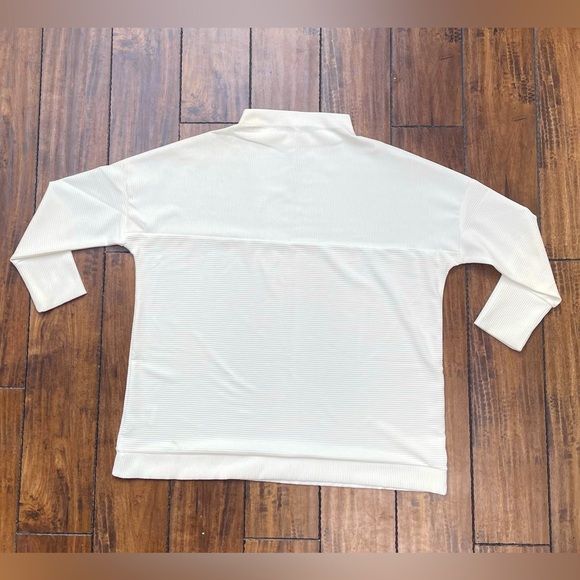 Tribal Jeans White Ribbed Tunic Sweater - Picture 6 of 6